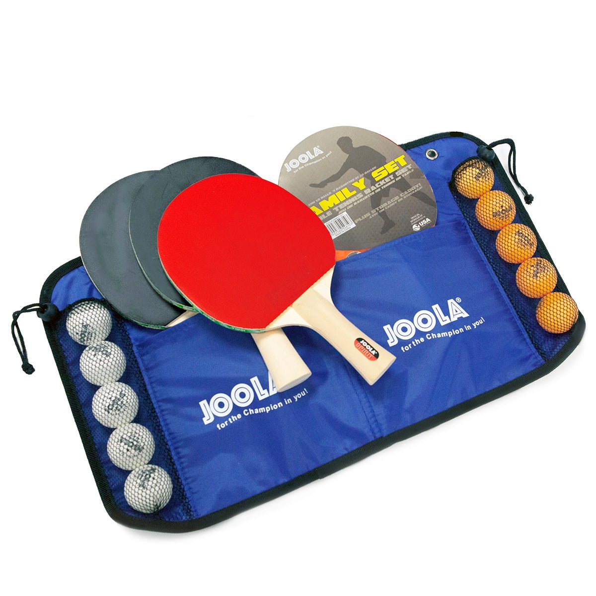 54810_01.jpg JOOLA Family Table Tennis Rackets & Balls Set - Image 1