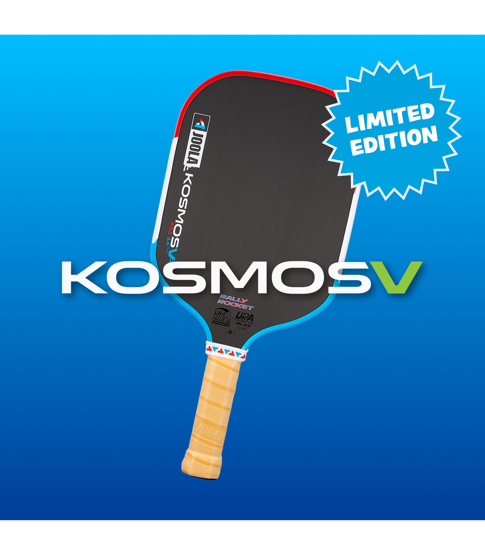 Kosmos_f880c574-87af-4889-aad6-ed257e87d09c.png JOOLA Kosmos Pro V Rally Rocket Pickleball Paddle - Image 1