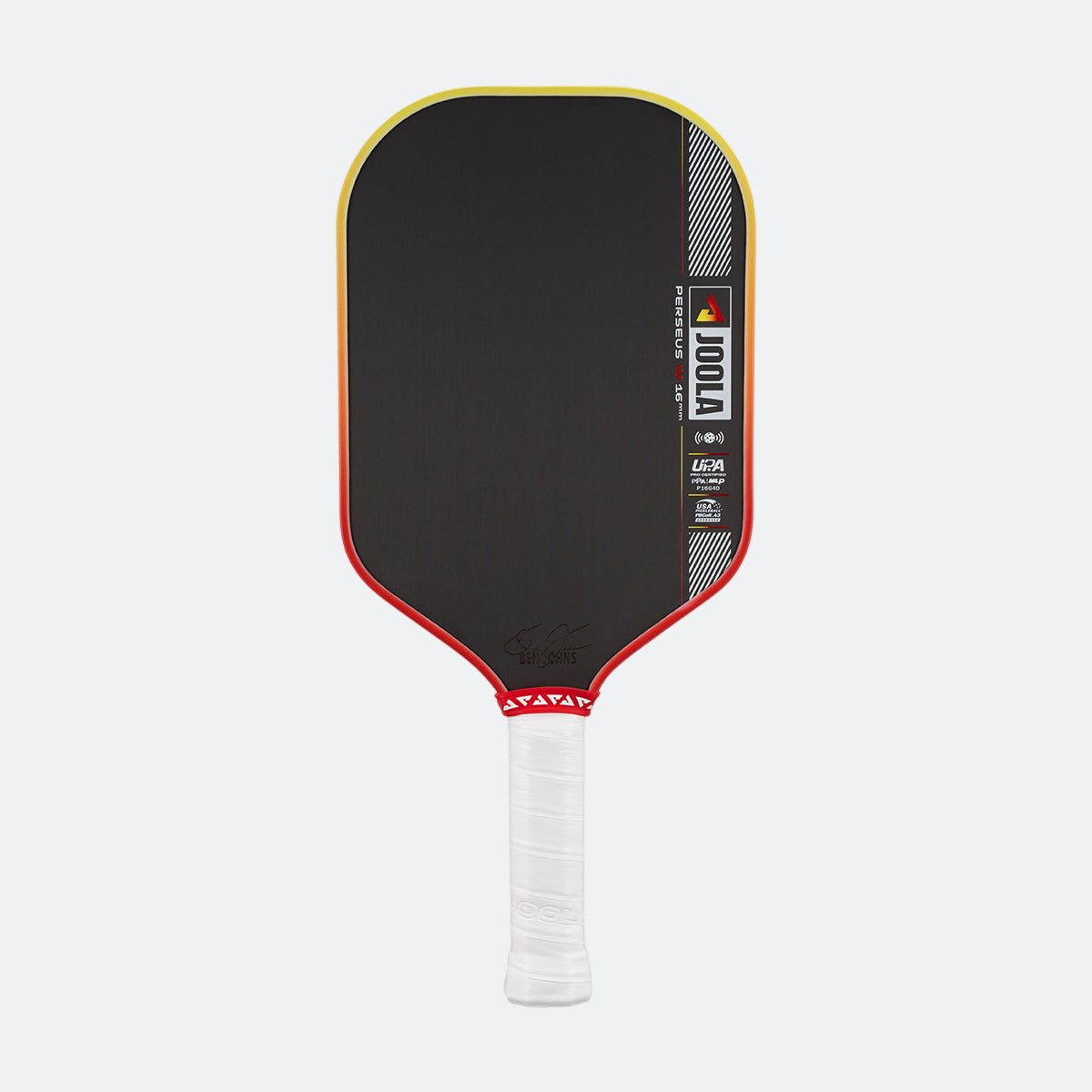 p-5QJhq5-3_0021_2025-07-2306670-292.jpg JOOLA Perseus Pro IV 16mm Pickleball Paddle - Tropical Red/Yellow - Image 1