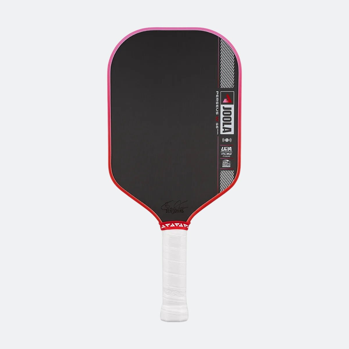 p-6K0XYY-3_0051_2025-07-2306692-310.jpg JOOLA Perseus Pro IV 16mm Pickleball Paddle - Tropical Red/Pink - Image 1
