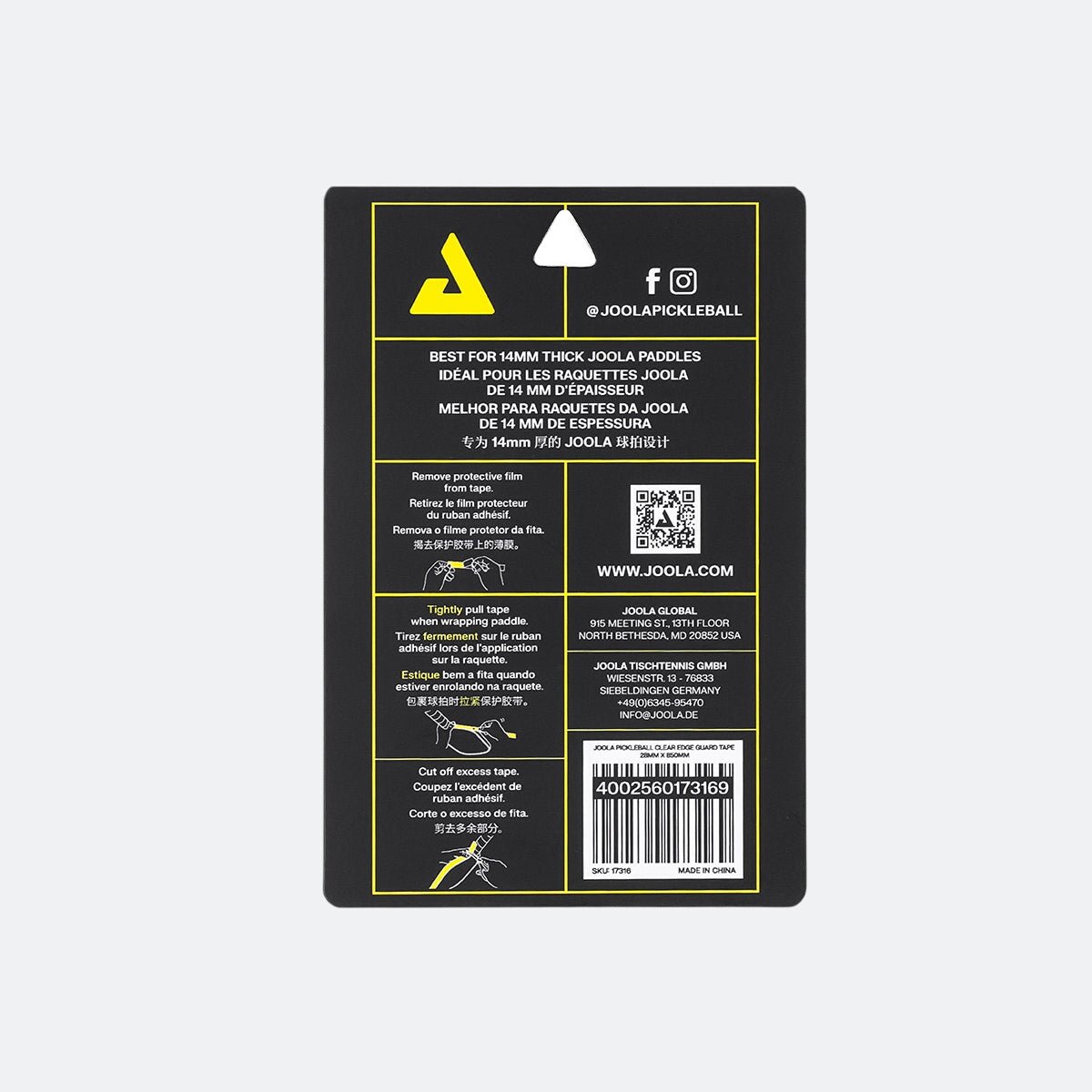 JOOLA Pickleball Clear Edge Guard Tape - Image 2